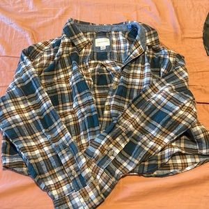American eagle cropped flannel